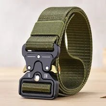 Military Heavy Belt with Metal Buckle. Army Green - NQ4332-Y1 - www.maskulo.berlin - Local store