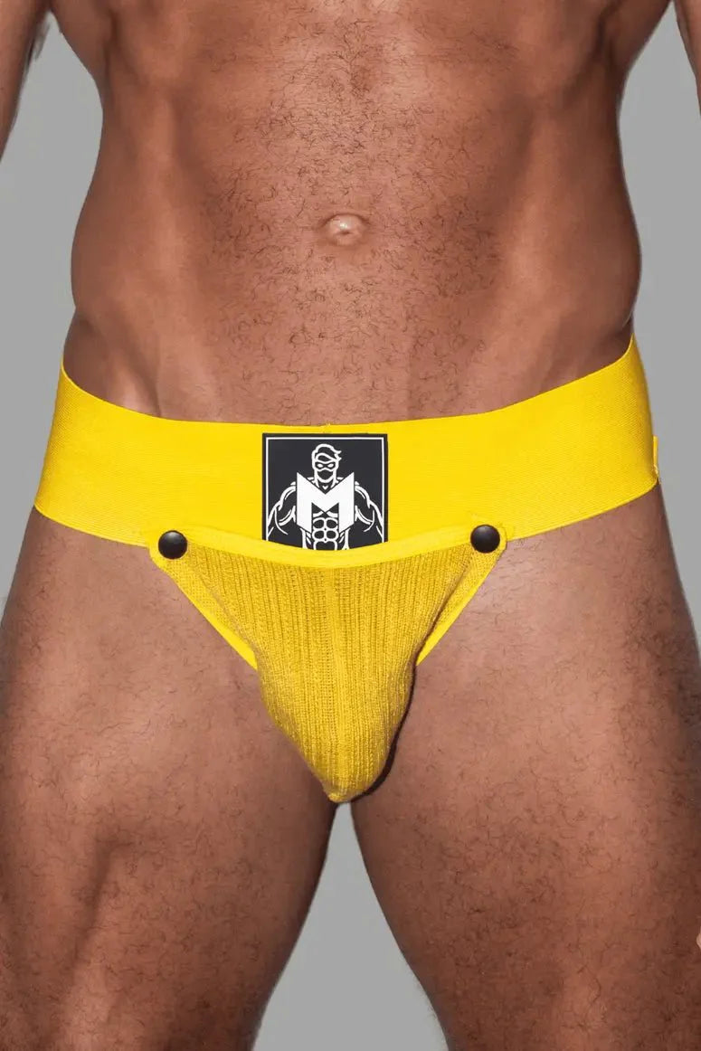 Brad Cyclone. Jockstrap with Removable Pouch. Yellow - Maskulo - MJS202 - Y1 - Maskulo Global (EU) Store