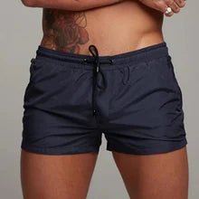 Nylon Shorts with Zippered Pockets - NSH323-Y1 - www.maskulo.berlin - Local store