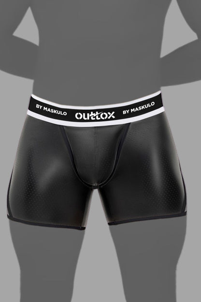Open Rear Shorts With Snap Codpiece. Black - XSH120-Y1 6 - www.maskulo.berlin Local City Store