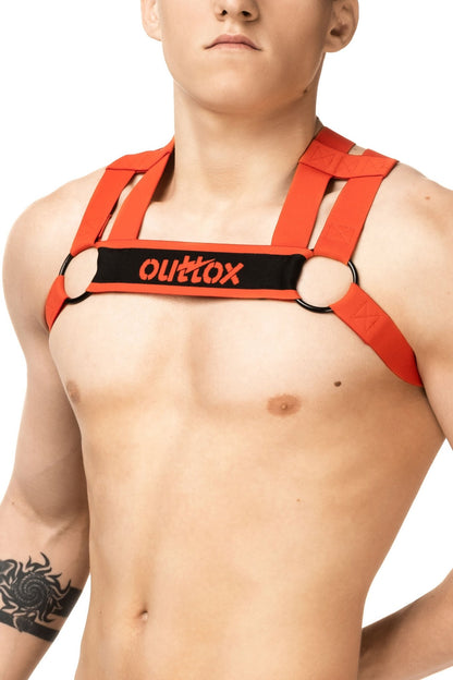 Outtox. Bulldog harness. Red - XHR101 - Y1 - www.maskulo.berlin - Local store