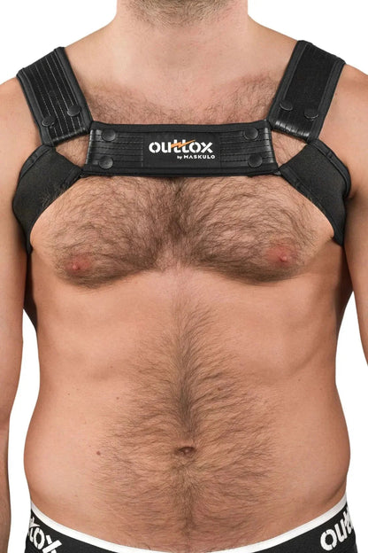 Outtox by Maskulo. Bulldog Harness With Snaps. Black - XHR119-Y1 7 - www.maskulo.berlin Local City Store