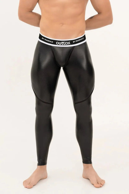 Outtox by Maskulo Zip-Rear Leggings. Black - XLG107-Y1 5 - www.maskulo.berlin Local City Store