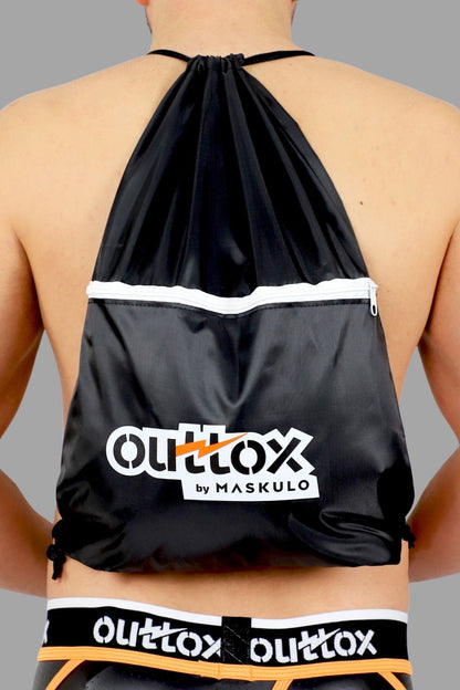 Outtox Drawstring Bag. Black - XBG101-YX 1 - www.maskulo.berlin Local City Store