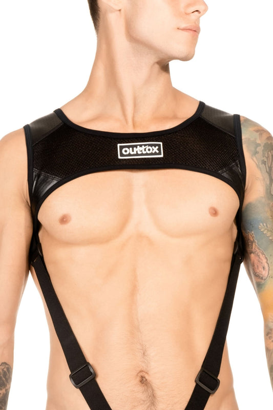 Outtox. Harness top with cockring. Black - XHR106 - Y1 - www.maskulo.berlin - Local store