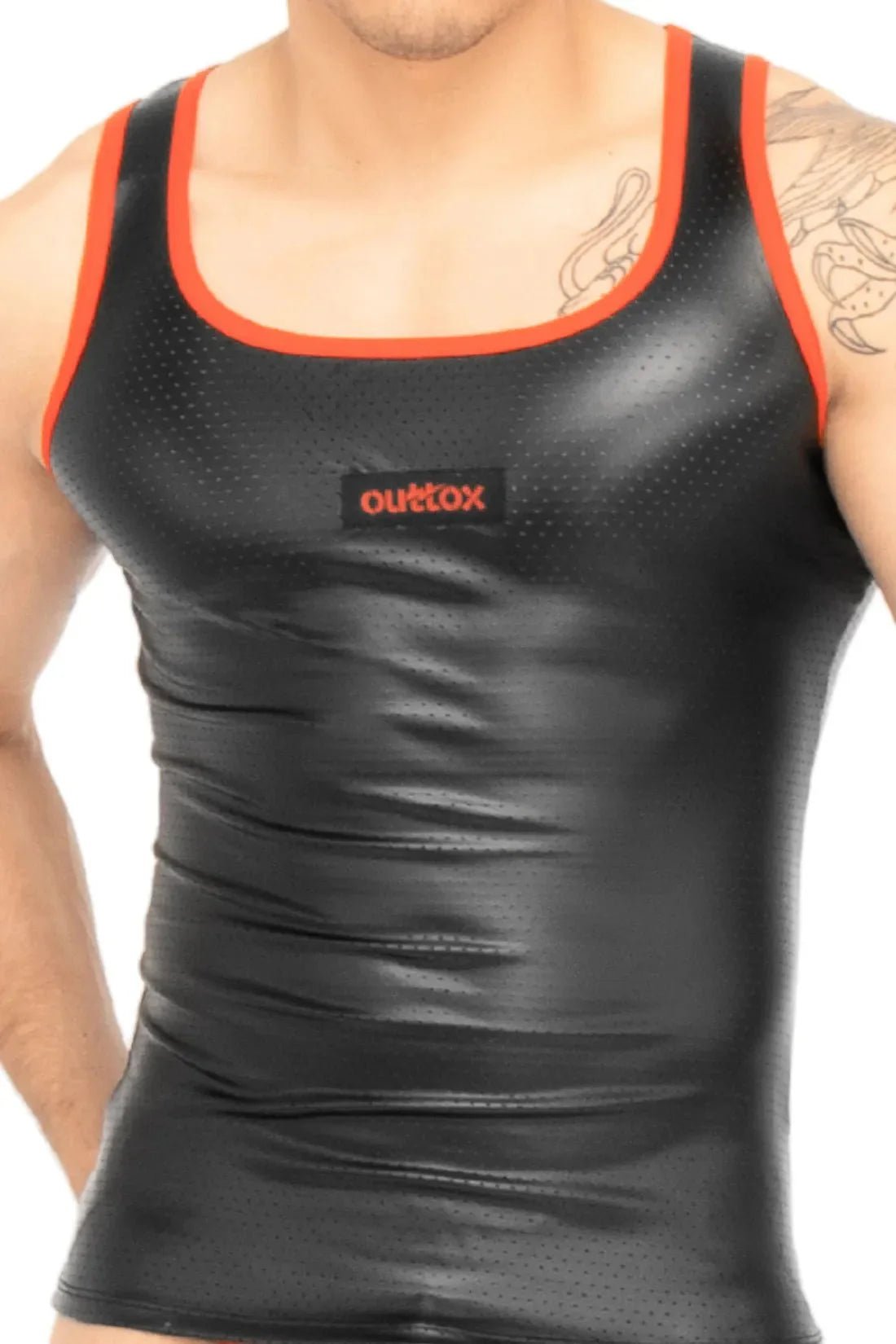 Outtox. Tank top. Black and Red - XTP101 - Y5 - www.maskulo.berlin - Local store