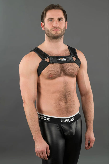 Outtox. Zippered Rear Leggings with Snap Codpiece. Black - XLG106 - Y1 - www.maskulo.berlin - Local store