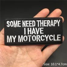 Patch 'Some Need Therapy. I Have My Motorcycle' - NQ7144-YX - www.maskulo.berlin - Local store