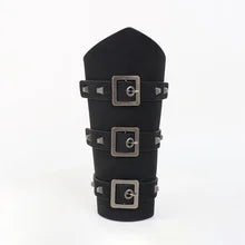 PU Leather Gauntlet with 3 Metal Buckles - NQ3358-YX 1 - www.maskulo.berlin Local City Store