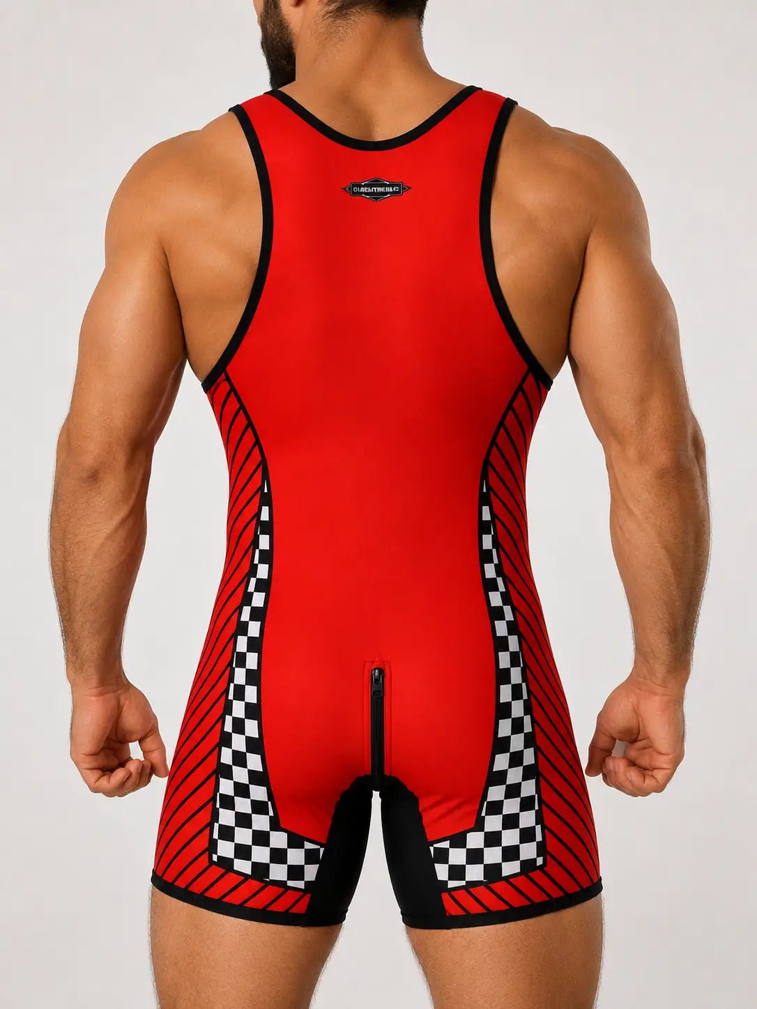 Pup Icon Zipper Singlet. Red - NSG322-Y1 2 - www.maskulo.berlin Local City Store