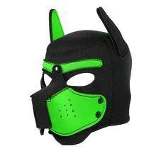 Puppy Mask Hood of Neoprene for Role-Playing - NQ1409-Y2 - www.maskulo.berlin - Local store