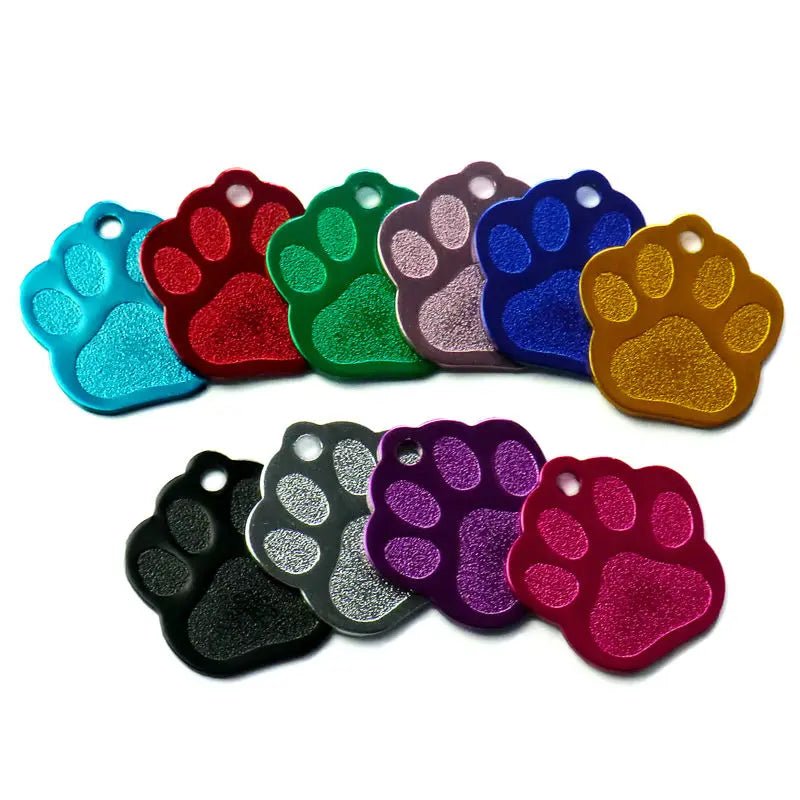 Puppy Paw 28 mm Metal Tag Keychain. Black Shine - NQ3120-YX 3 - www.maskulo.berlin Local City Store