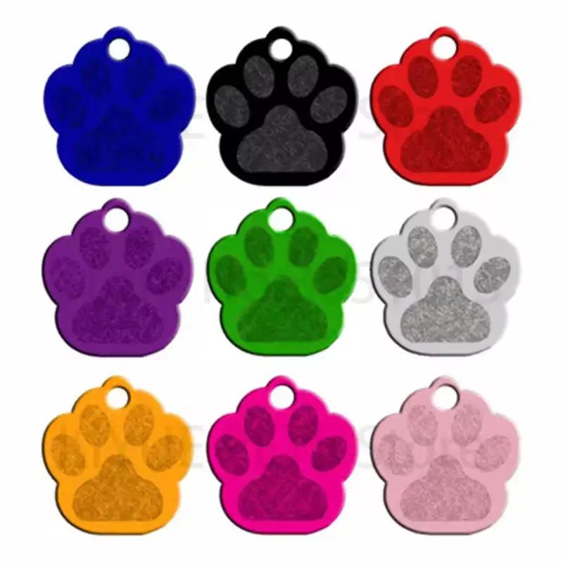 Puppy Paw 28 mm Metal Tag Keychain. Black Shine - NQ3120-YX 9 - www.maskulo.berlin Local City Store