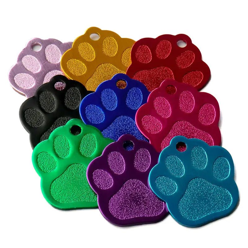 Puppy Paw 28 mm Metal Tag Keychain. Black Shine - NQ3120-YX 2 - www.maskulo.berlin Local City Store