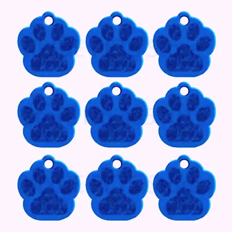 Puppy Paw 28 mm Metal Tag Keychain. Blue Royal - NQ3115-YX 1 - www.maskulo.berlin Local City Store