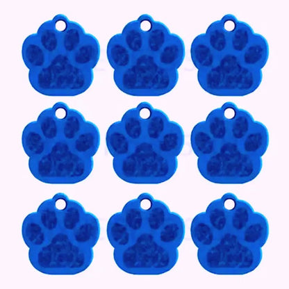 Puppy Paw 28 mm Metal Tag Keychain. Blue Royal - NQ3115-YX 1 - www.maskulo.berlin Local City Store