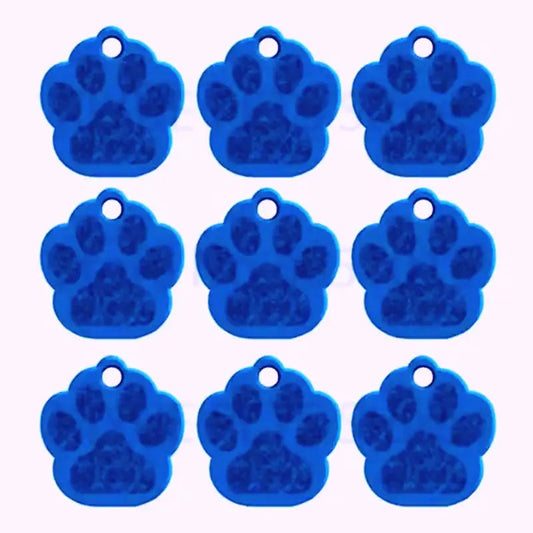 Puppy Paw 28 mm Metal Tag Keychain. Blue Royal - NQ3115-YX - www.maskulo.berlin - Local store