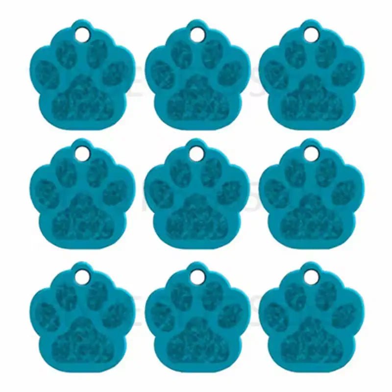 Puppy Paw 28 mm Metal Tag Keychain. Blue Sky - NQ3114-YX 1 - www.maskulo.berlin Local City Store