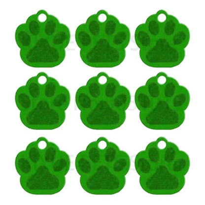 Puppy Paw 28 mm Metal Tag Keychain. Green - NQ3113-YX 1 - www.maskulo.berlin Local City Store