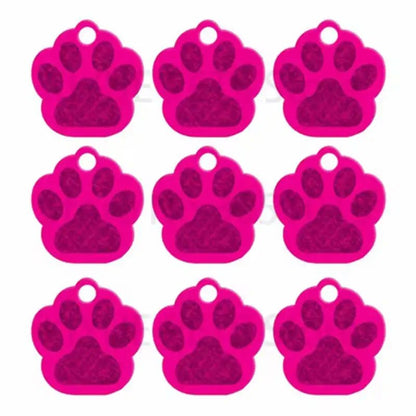 Puppy Paw 28 mm Metal Tag Keychain. Pink Magenta - NQ3117-YX 1 - www.maskulo.berlin Local City Store