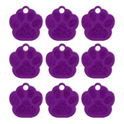 Puppy Paw 28 mm Metal Tag Keychain. Purple - NQ3116-YX 1 - www.maskulo.berlin Local City Store