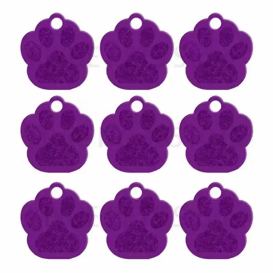 Puppy Paw 28 mm Metal Tag Keychain. Purple - NQ3116-YX - www.maskulo.berlin - Local store