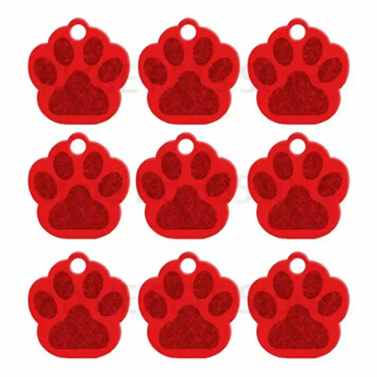 Puppy Paw 28 mm Metal Tag Keychain. Red - NQ3111-YX - www.maskulo.berlin - Local store