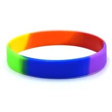 Rainbow Supporter Bracelet of Silicone - NQ3321-YX - www.maskulo.berlin - Local store