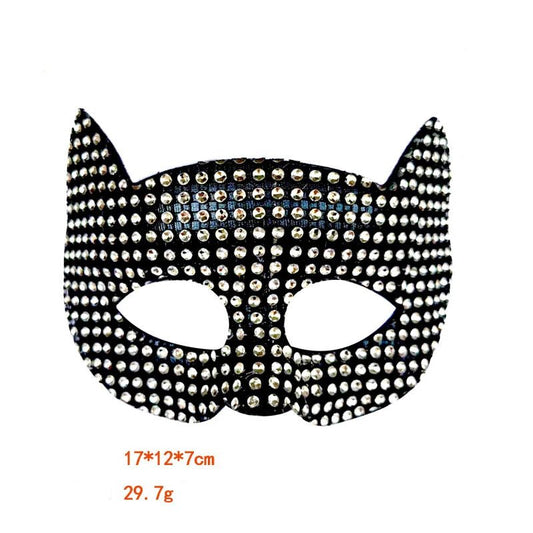 Shiny Crystals Small Cat Mask - NQ1353-YX - www.maskulo.berlin - Local store
