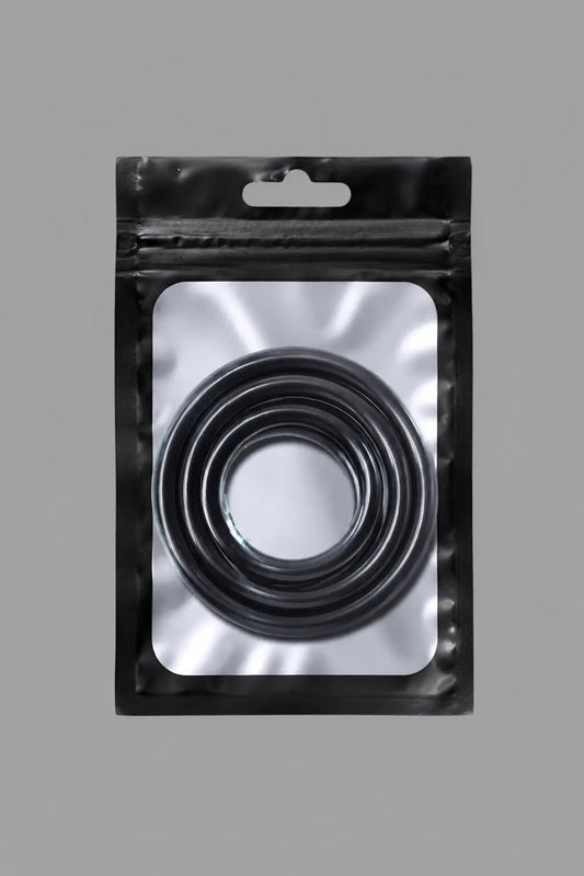 Stretch Rubber Rings Set, 4 sizes - NCR323-YX - www.maskulo.berlin - Local store
