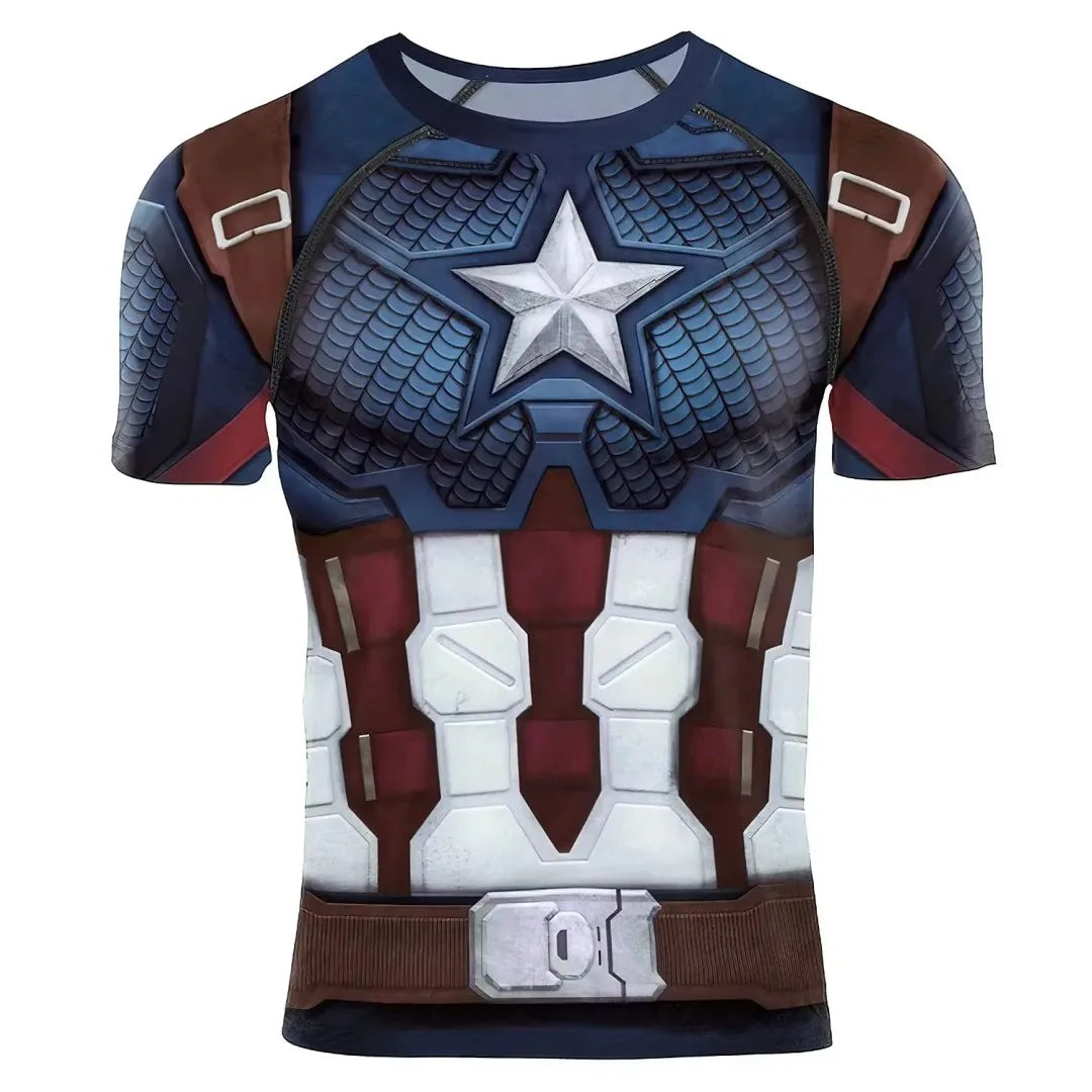 American Captain Polyester Mesh T-Shirt