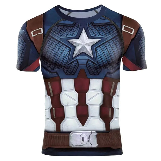 American Captain Polyester Mesh T-Shirt
