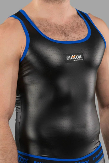Tank Top. Black And Blue - XTP107-Y1 3 - www.maskulo.berlin Local City Store