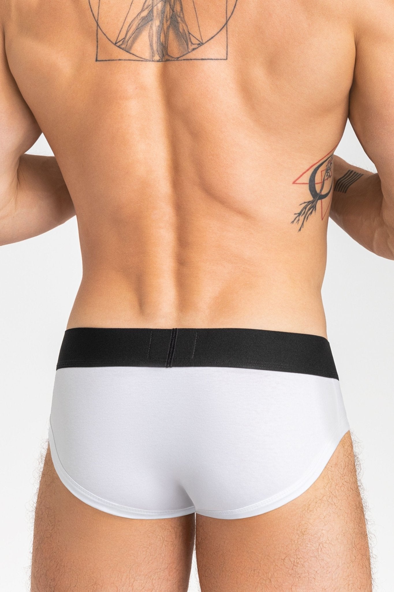 Tiger Briefs Pouch-Snap. White+Black - MBR138-Y1 - www.maskulo.berlin - Local store