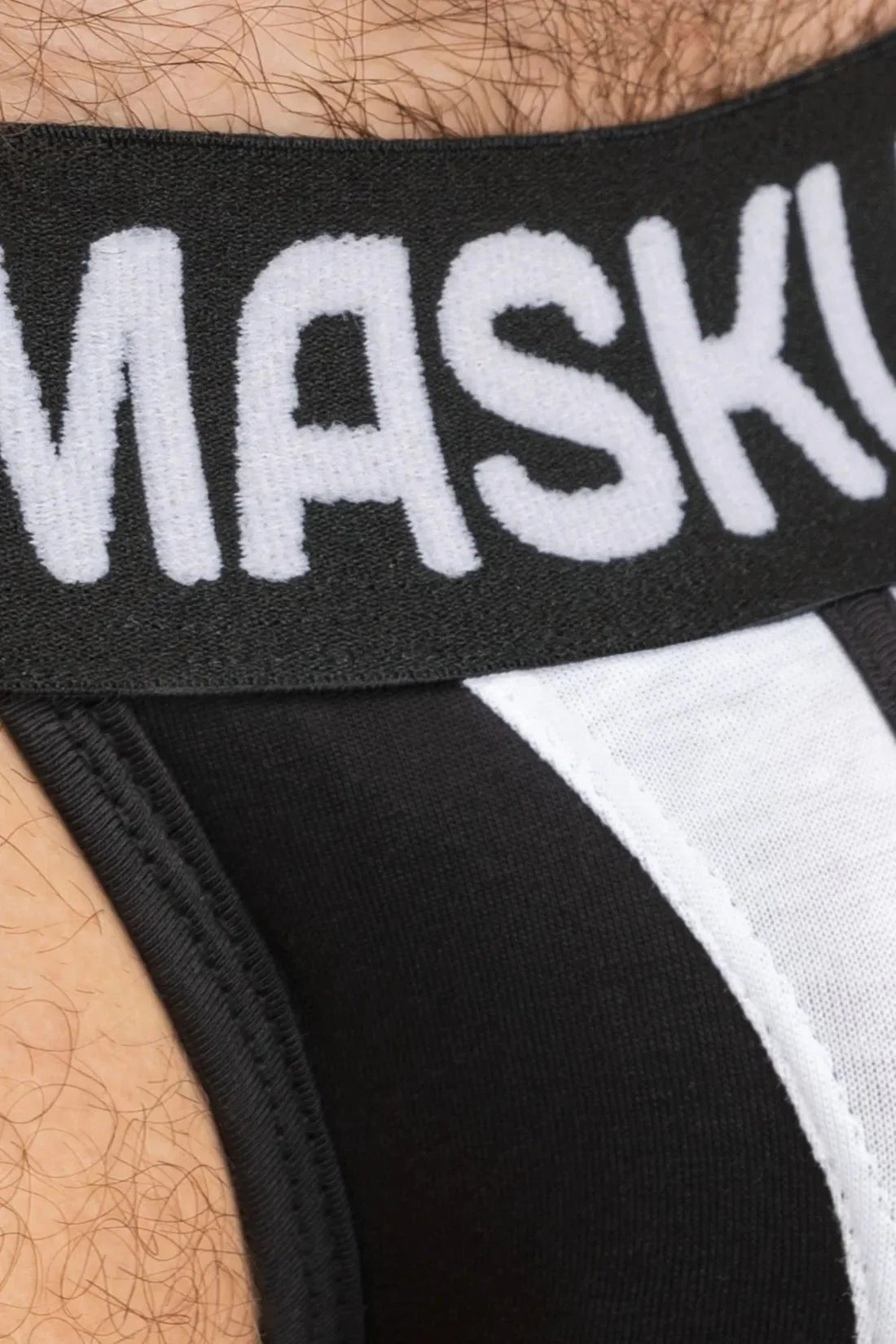 Tiger Jock With Pouch-Snap. Black And White - MJS151-Y1 5 - www.maskulo.berlin Local City Store