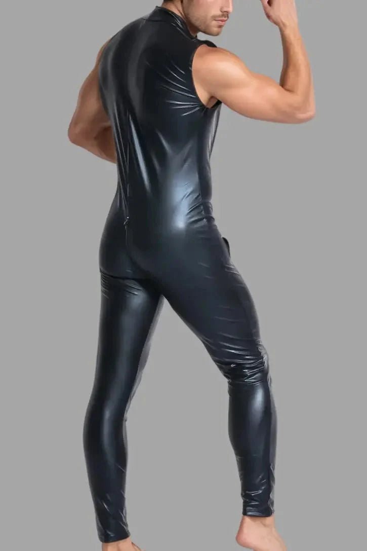 Tucker Ironbod Thin PU Leather Sleeveless Full Body Suit &pn - MST108-Y1 - www.maskulo.berlin - Local store