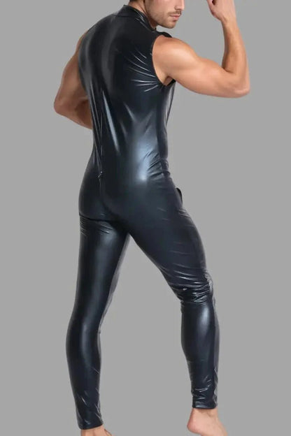Tucker Ironbod Thin PU Leather Sleeveless Full Body Suit &pn - MST108-Y1 - www.maskulo.berlin - Local store