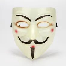 V for Vendetta Anonymous Plastic Mask - NQ1358-YX 1 - www.maskulo.berlin Local City Store