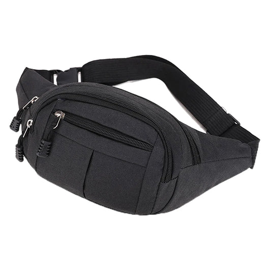 Waist bag 3 compartments with zippers - NBG322-YX - www.maskulo.berlin - Local store