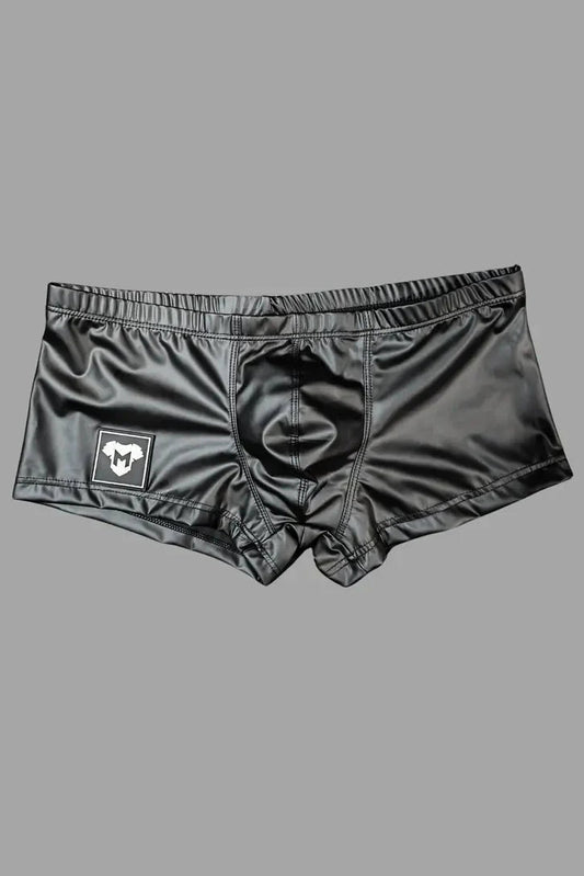 Warren Liquidoil. No-Zip Trunk Shorts. Black - MSH260-Y1 - www.maskulo.berlin - Local store