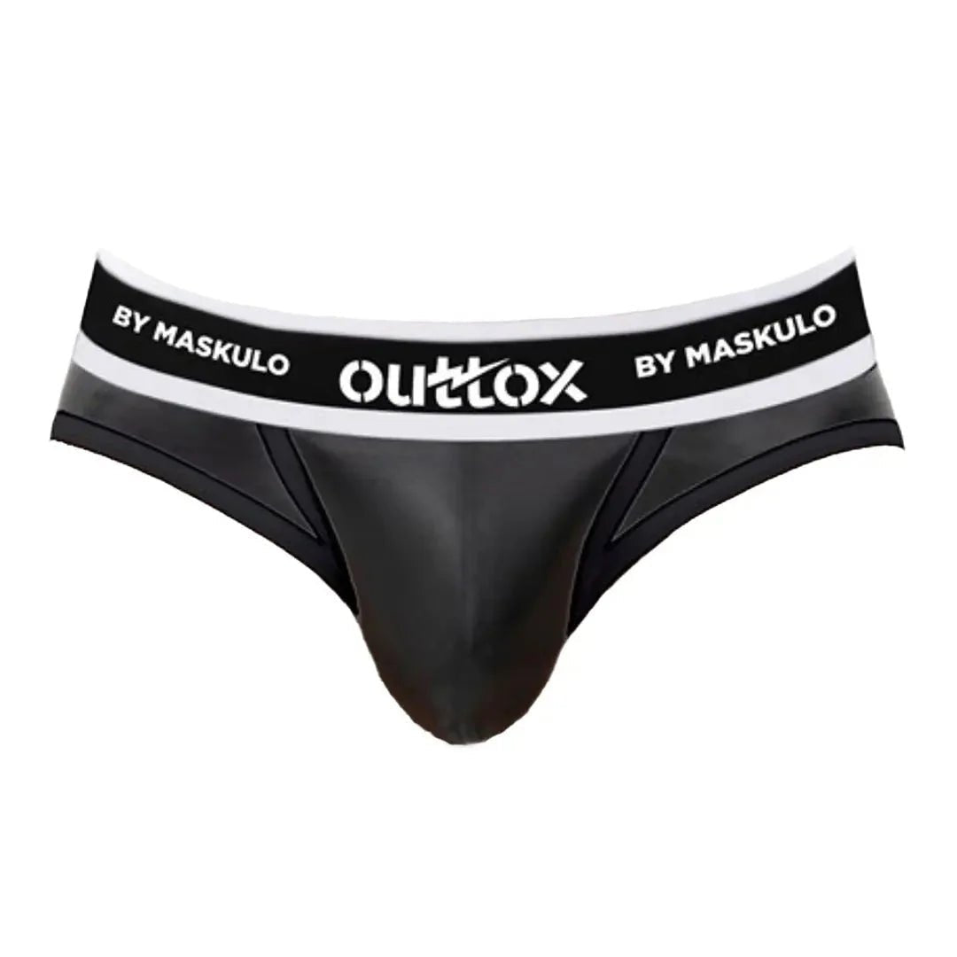 Wrapped Rear Briefs With Snap Codpiece. Black - XBR115-Y1 6 - www.maskulo.berlin Local City Store