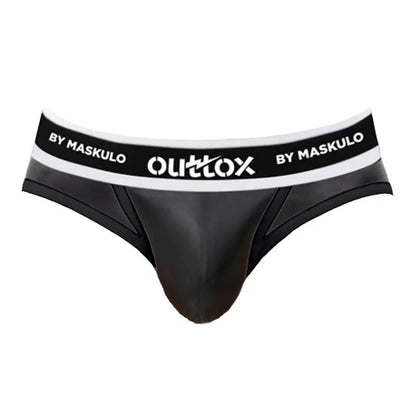 Wrapped Rear Briefs With Snap Codpiece. Black - XBR115-Y1 6 - www.maskulo.berlin Local City Store