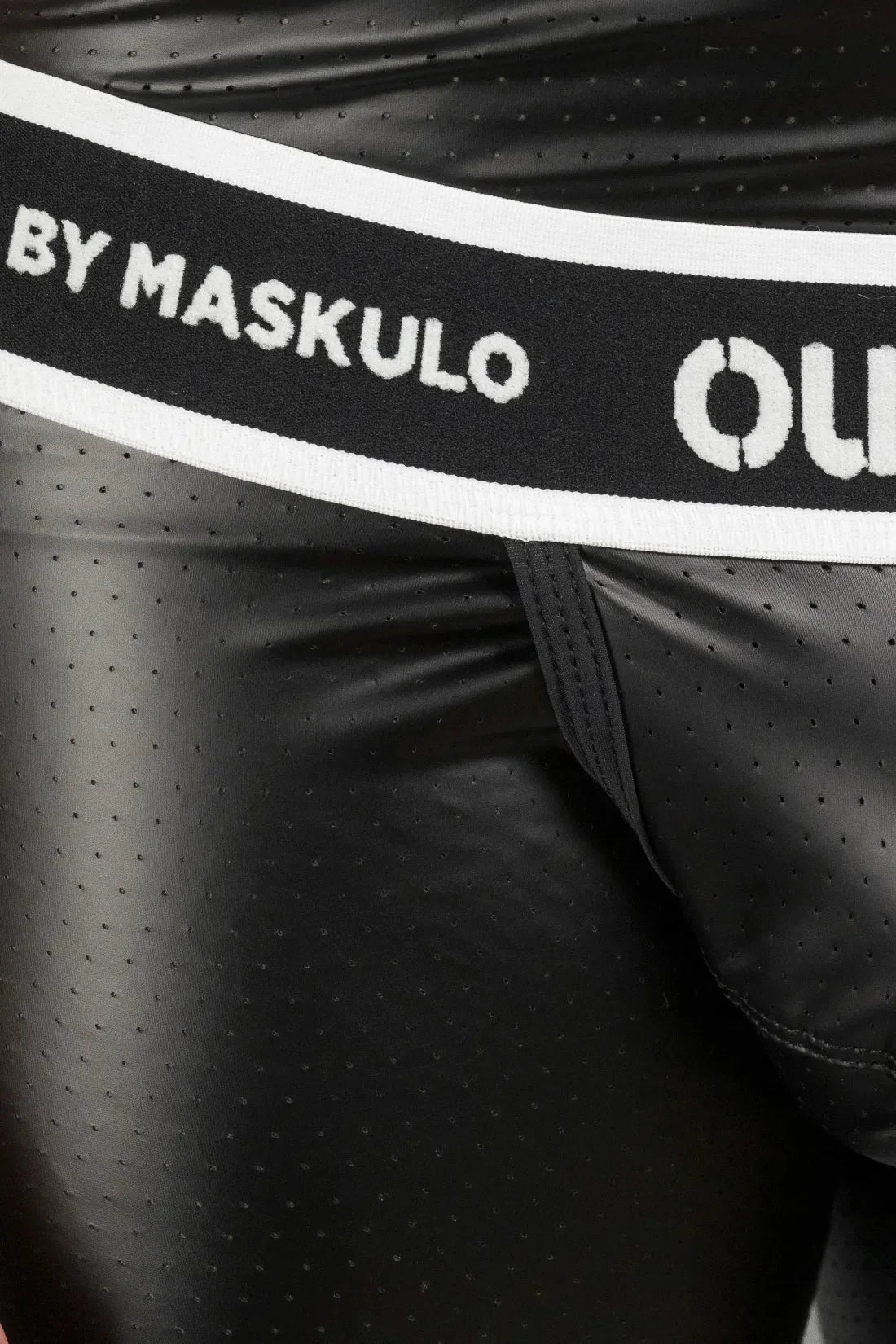Wrapped Rear Shorts With Snap Codpiece. Black - XSH117-Y1 7 - www.maskulo.berlin Local City Store
