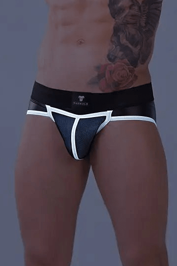 Youngero Classic. Open Rear Briefs. White Neon