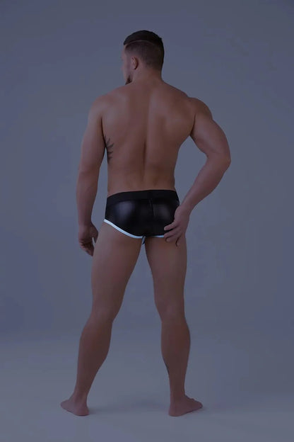Youngero Classic. Zip-Rear Briefs. White Neon