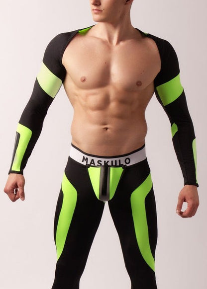 Youngero Classic. Crop Top. Long Sleeves. Green Neon - MTP157-Y1 3 - www.maskulo.berlin Local City Store