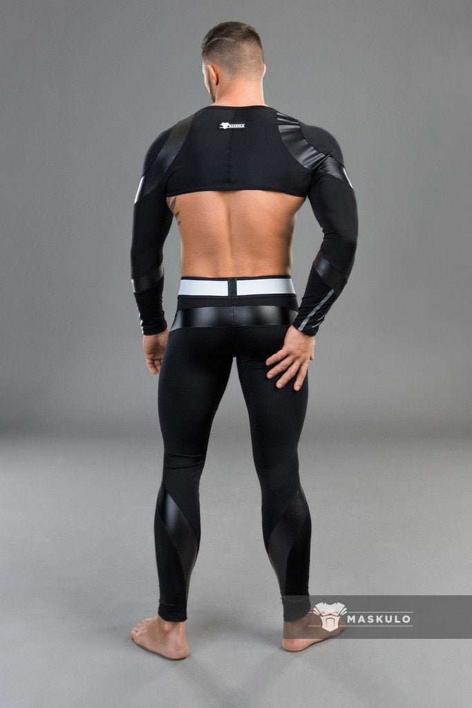 Youngero Classic. Crop Top. Long Sleeves. White Neon - MTP159-Y1 4 - www.maskulo.berlin Local City Store