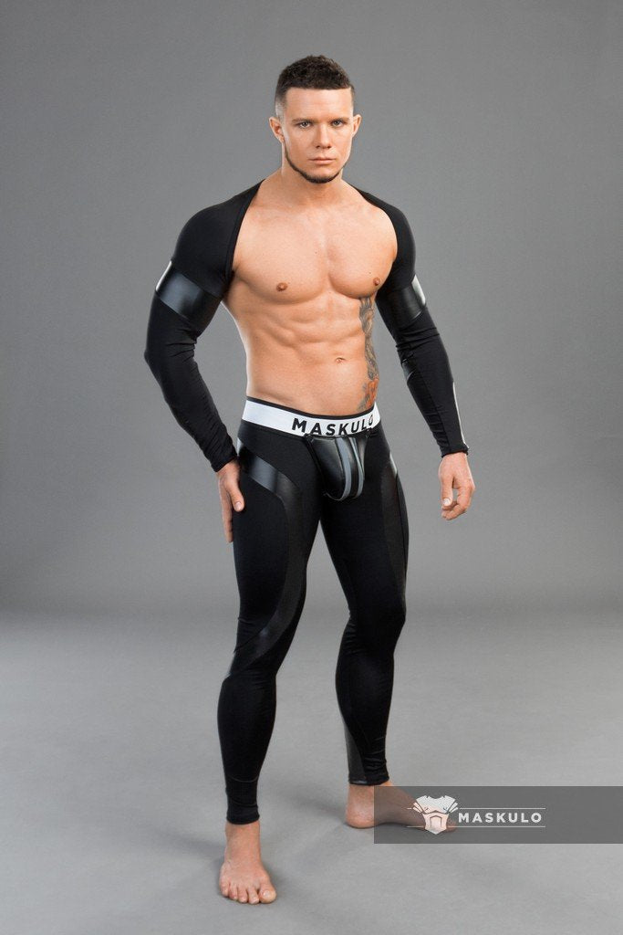 Youngero Classic. Crop Top. Long Sleeves. White Neon - MTP159-Y1 6 - www.maskulo.berlin Local City Store