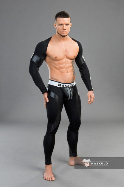 Youngero Classic. Crop Top. Long Sleeves. White Neon - MTP159-Y1 6 - www.maskulo.berlin Local City Store