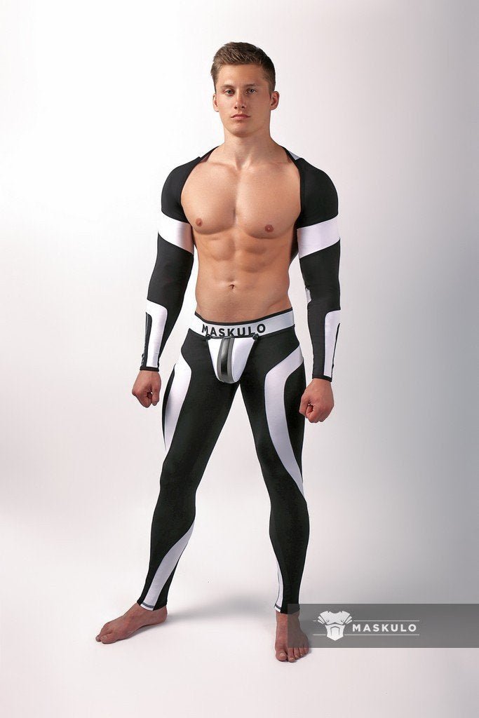 Youngero Classic. Crop Top. Long Sleeves. White Neon - MTP159-Y1 7 - www.maskulo.berlin Local City Store